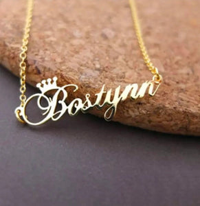 Our Gorgeous Golden-Crown Nameplate Chains are here!