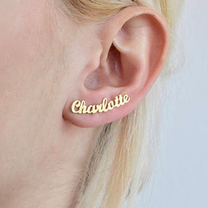 New additions to our line of Personalized Nameplate Earrings!