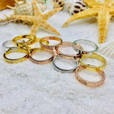 Name-Engraved Personalized Band-style Ring in White, Yellow or Rose Gold